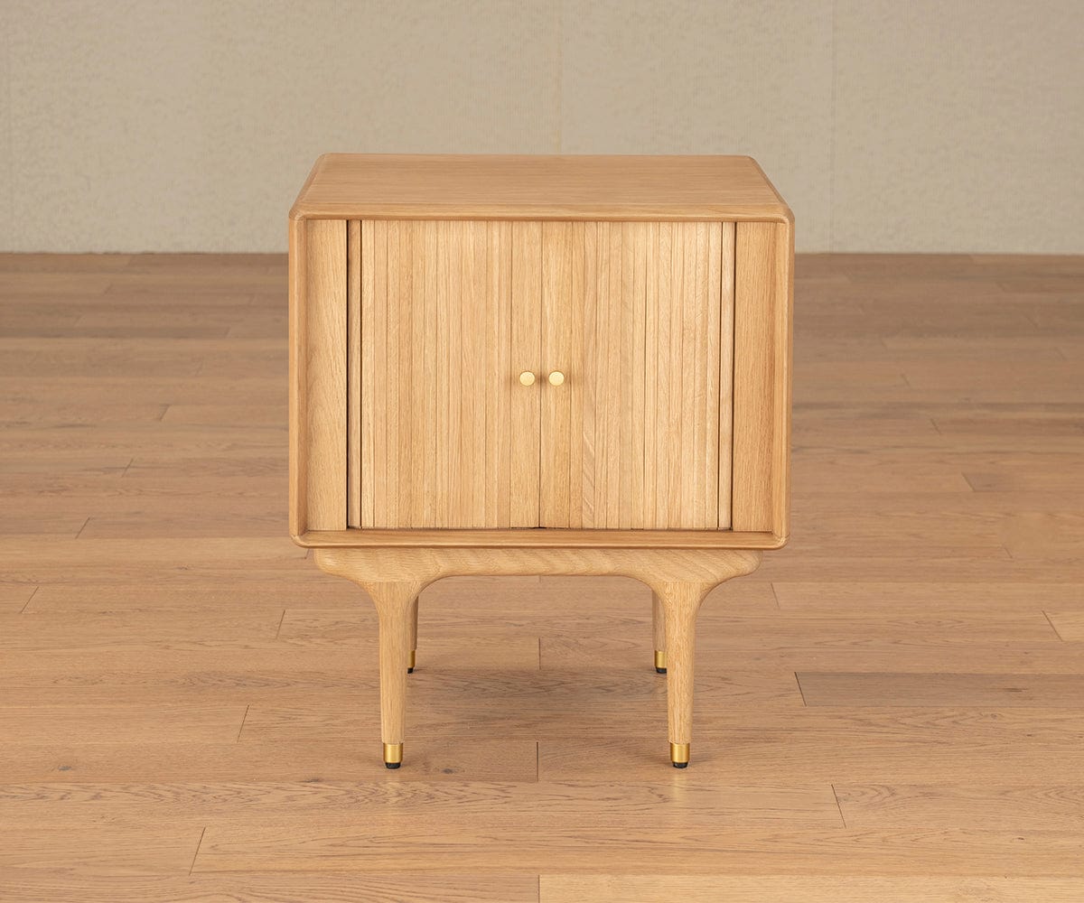 Table de chevet Hendrick Tambour II - Chêne blanc