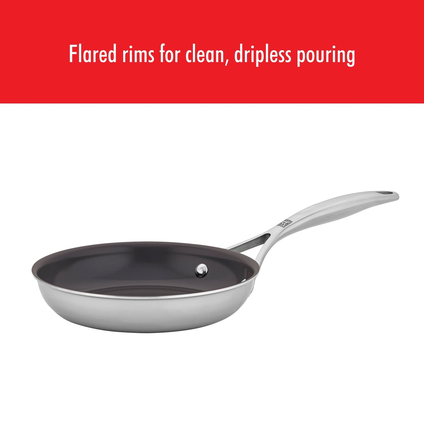 ZWILLING Energy Plus 2-pc Stainless Steel Ceramic Nonstick 10-in & 12-in Fry Pan Set