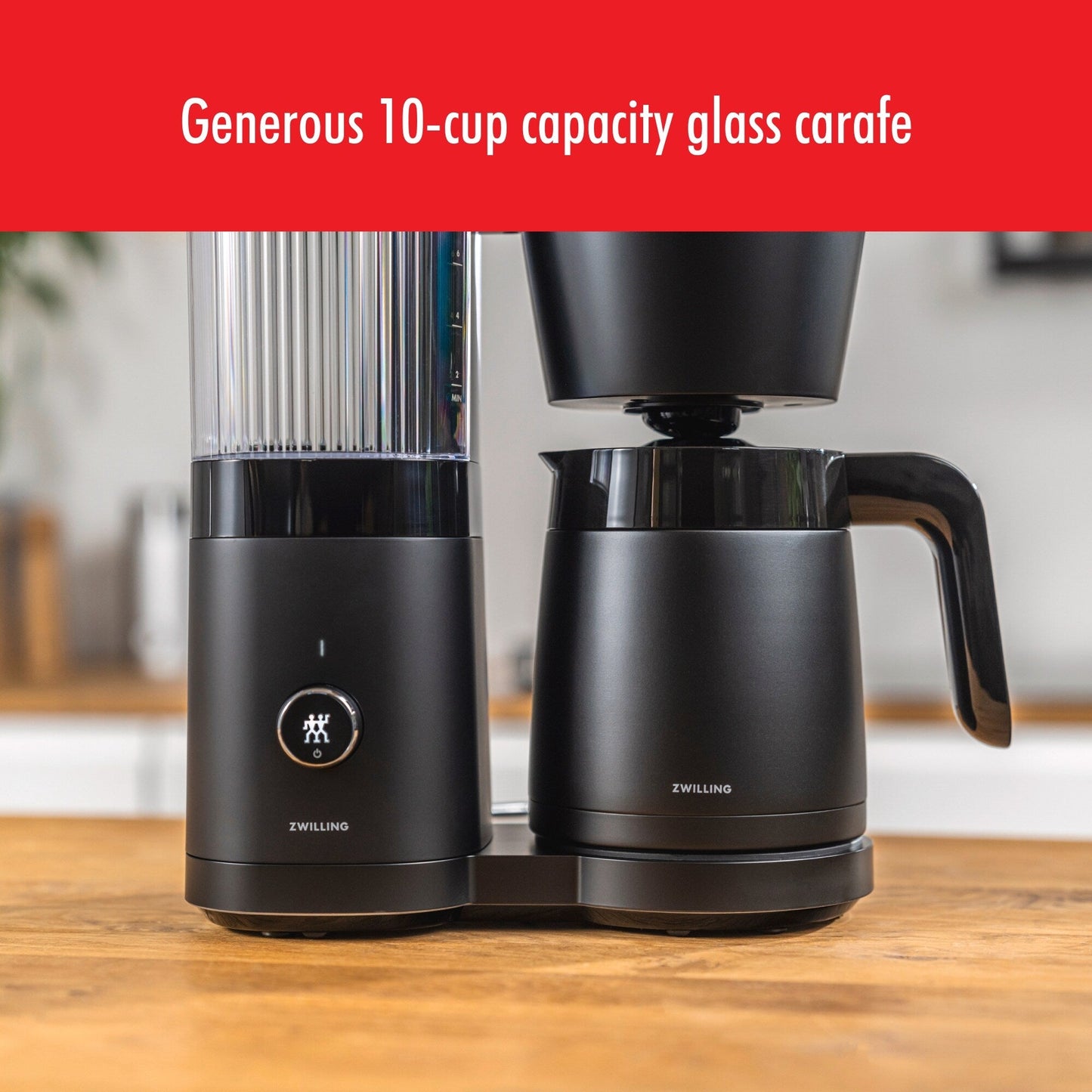 ZWILLING Enfinigy Drip Coffee Maker with Thermo Carafe 10 Cup, Awarded the SCA Golden Cup Standard - 2.5-qt