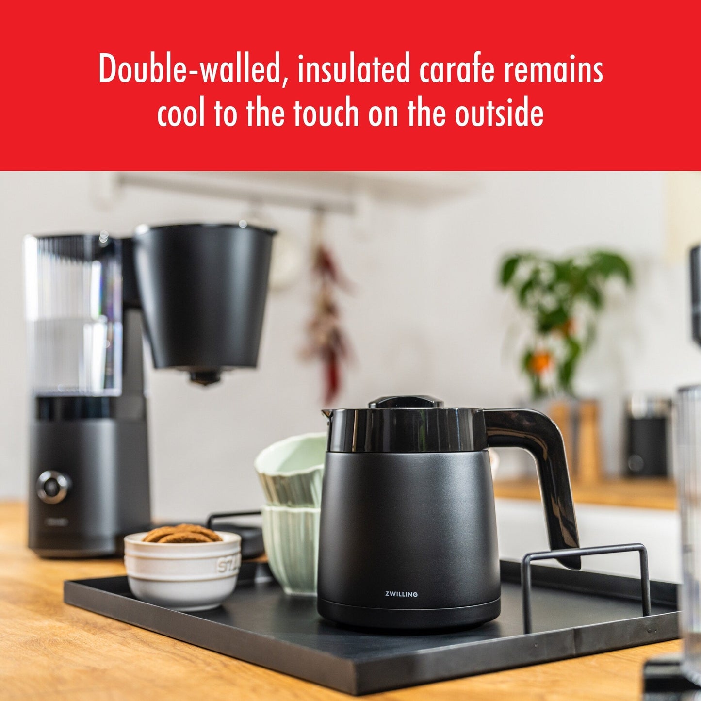 ZWILLING Enfinigy Drip Coffee Maker with Thermo Carafe 10 Cup, Awarded the SCA Golden Cup Standard - 2.5-qt