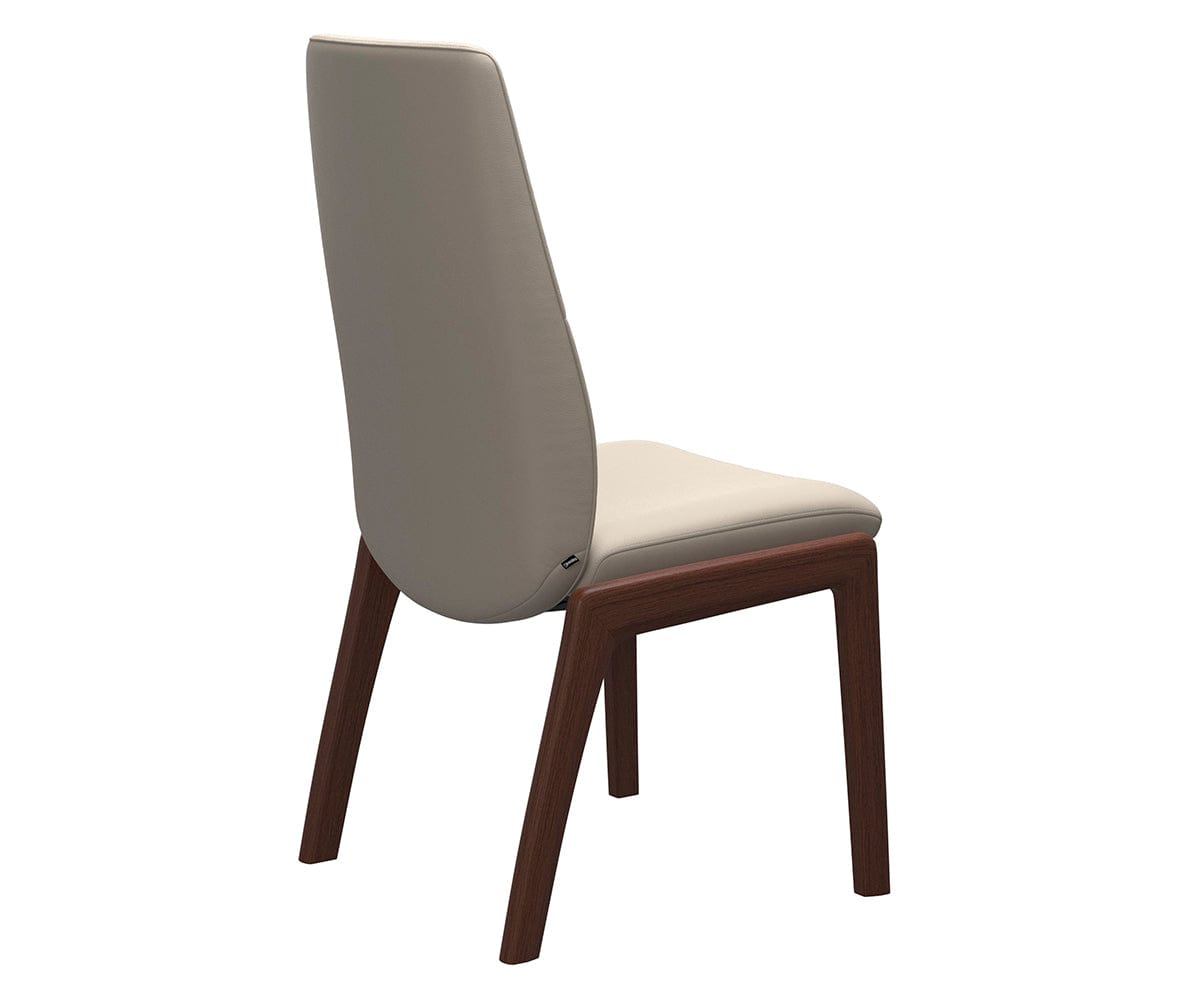 Chaise de salle à manger en cuir menthe