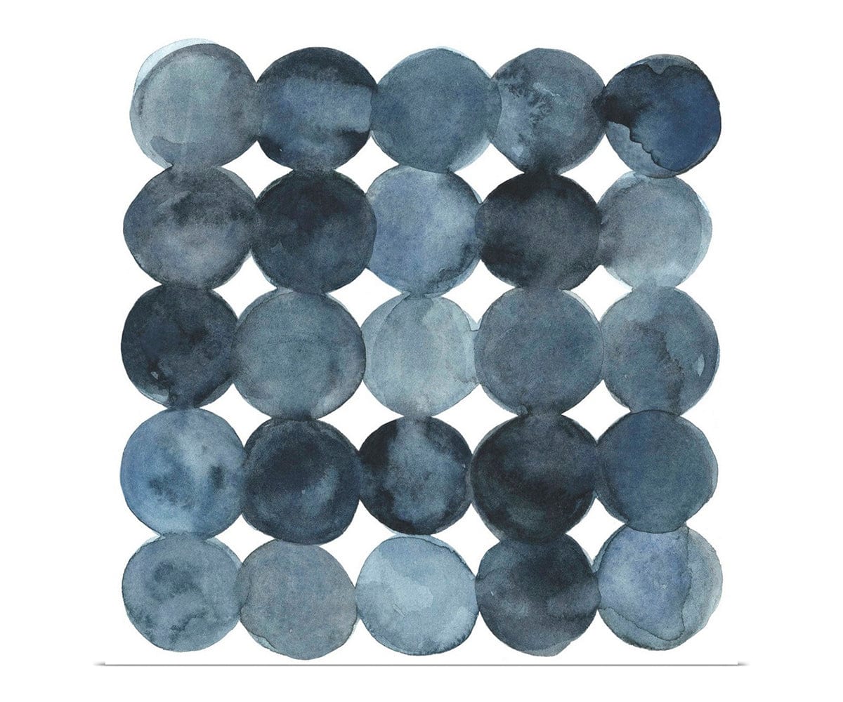 Décoration murale bleu-gris densité I