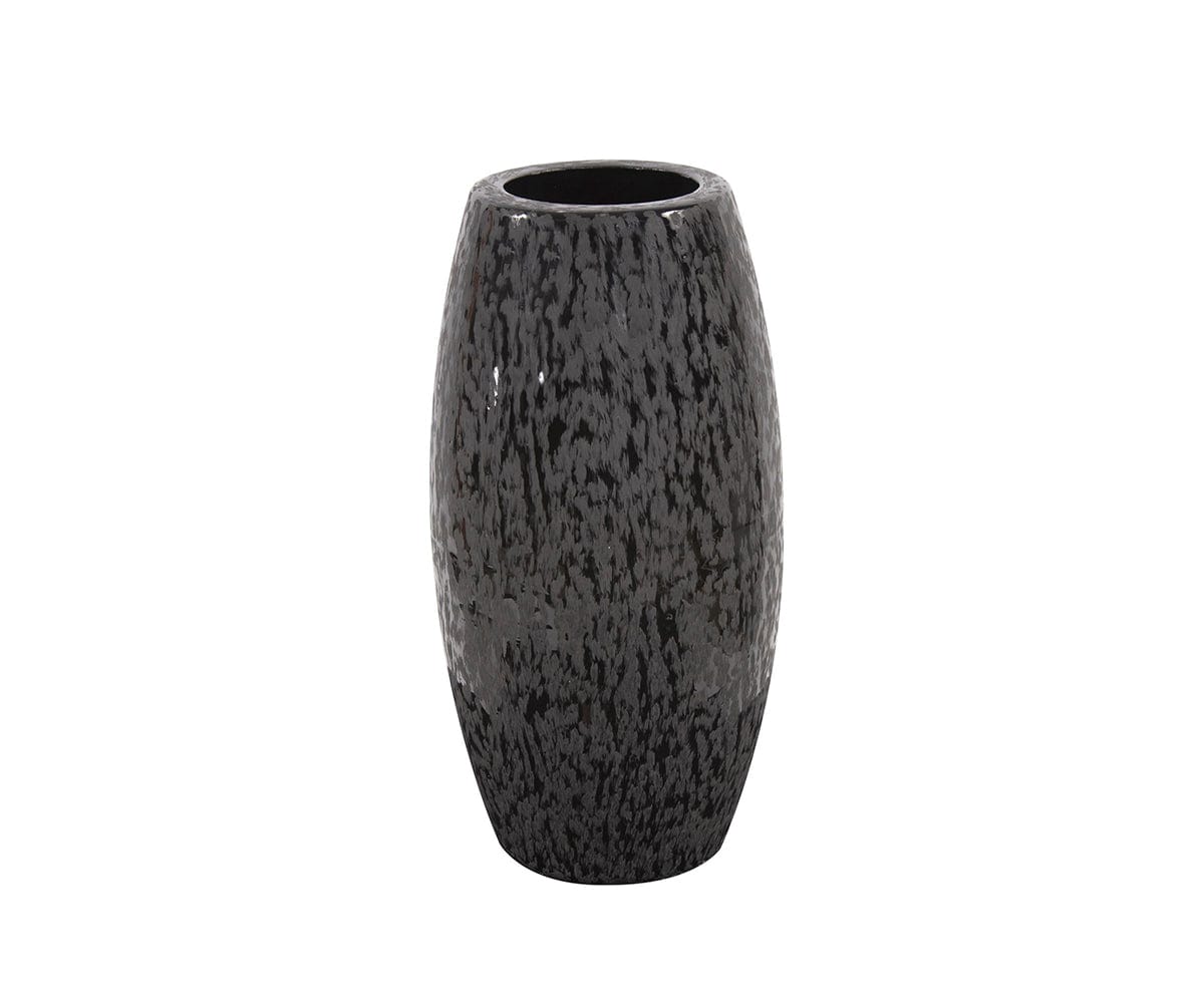 Petit vase noir ciselé