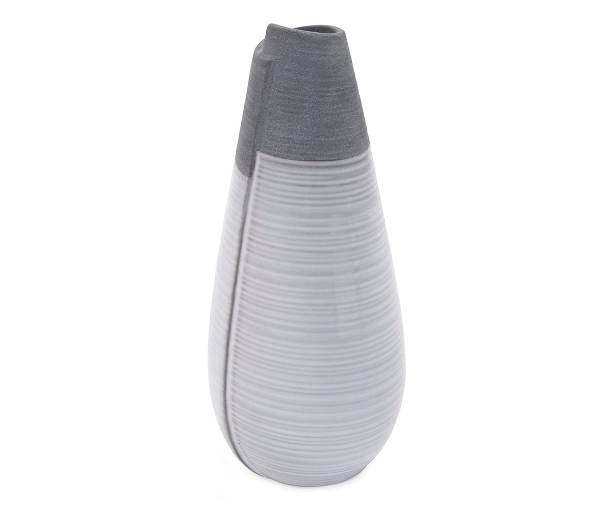 Vase roulé bicolore