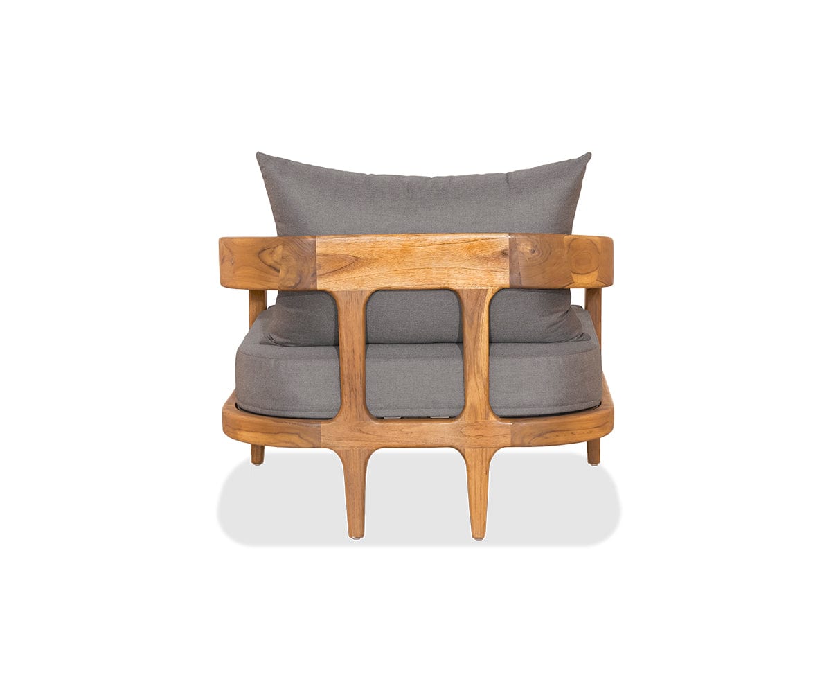 Chaise longue en teck Amar