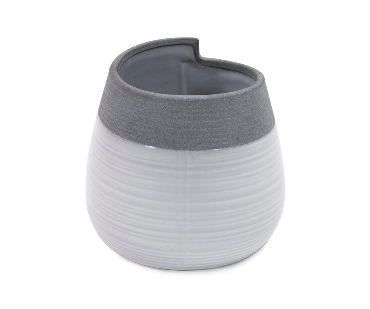 Vase roulé bicolore