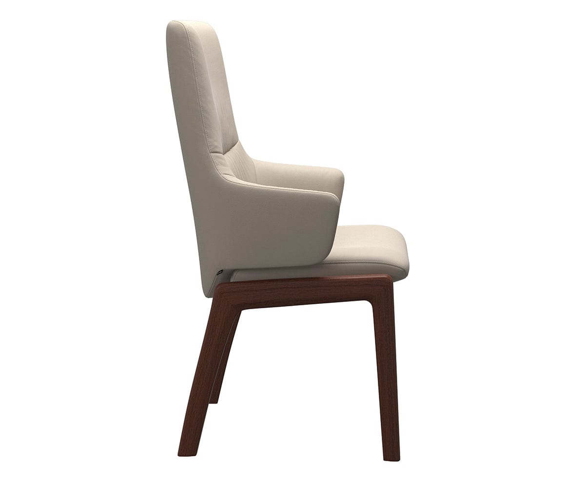 Fauteuil de salle à manger en cuir menthe
