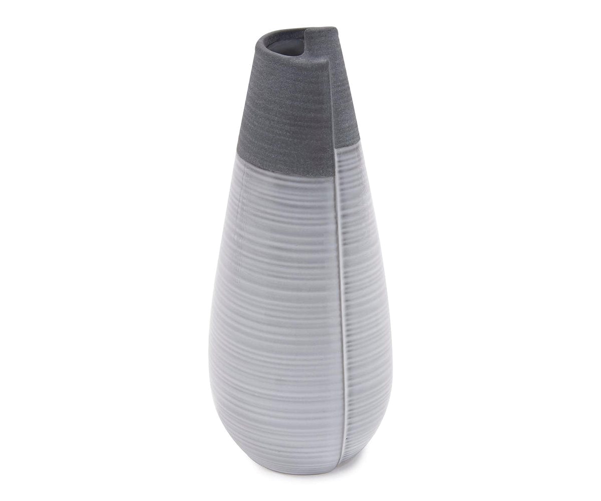 Vase roulé bicolore
