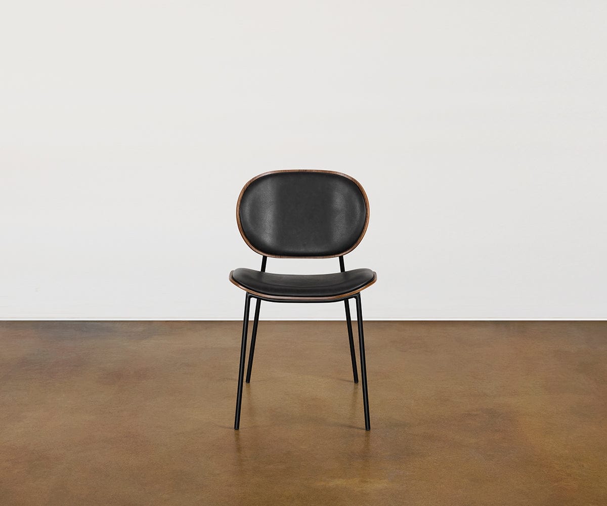 Chaise de salle à manger en cuir Idona