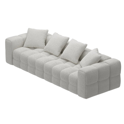 Canapé-lit en velours Teddy 100,8 po, causeuse/canapé/canapé moderne avec accoudoirs