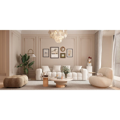 Canapé-lit en velours Teddy 100,8 po, causeuse/canapé/canapé moderne avec accoudoirs
