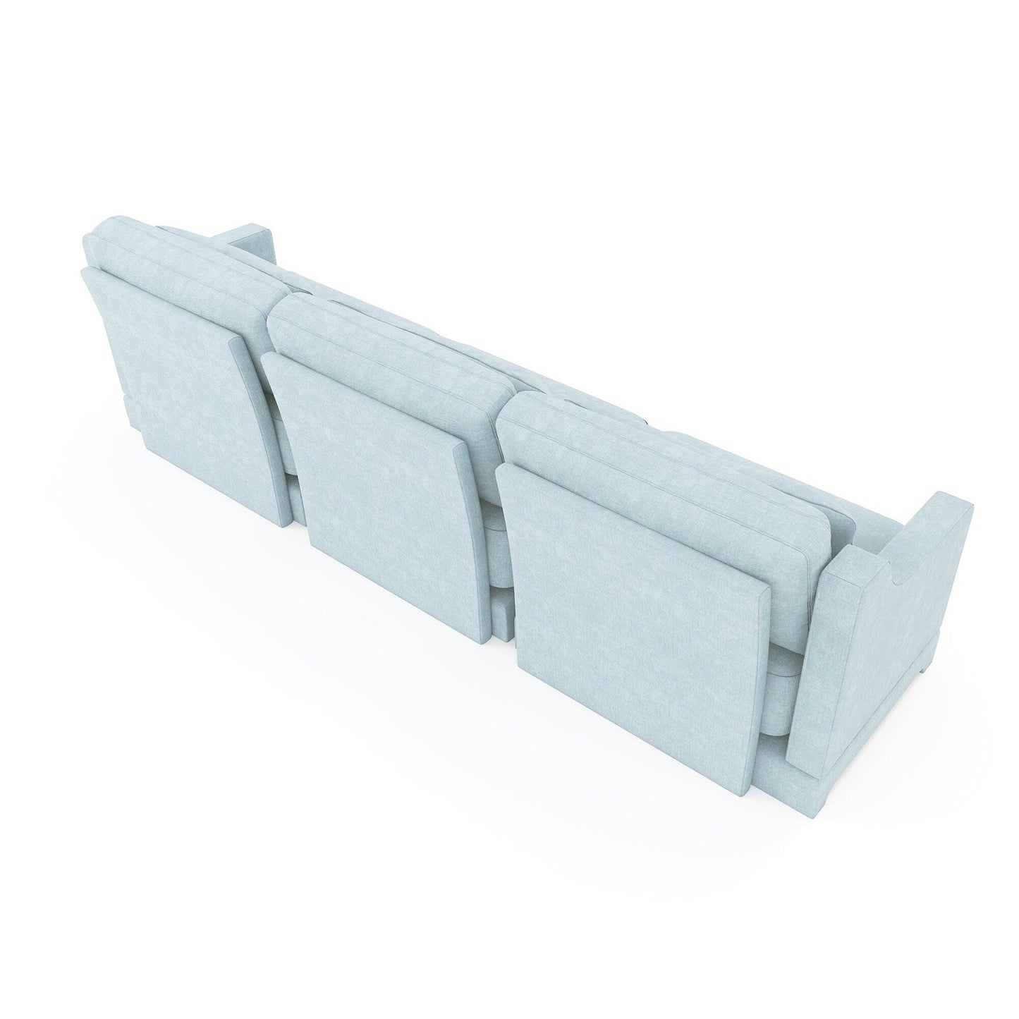 Canapé 4 places en chenille 105,9 avec base ergonomique en bois et éponge haute résilience pour le salon