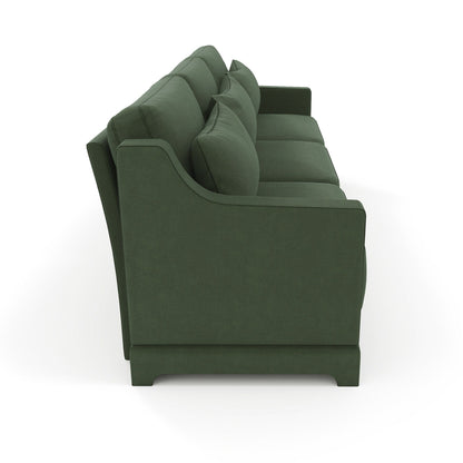 Canapé 4 places en chenille 105,9 avec base ergonomique en bois et éponge haute résilience pour le salon