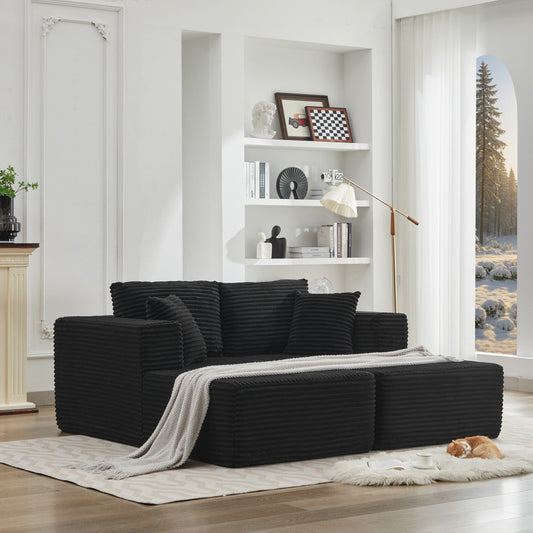 Canapé sectionnel Cloud 106, double chaise longue, canapé modulaire moderne à assise profonde pour salon, aucun assemblage requis