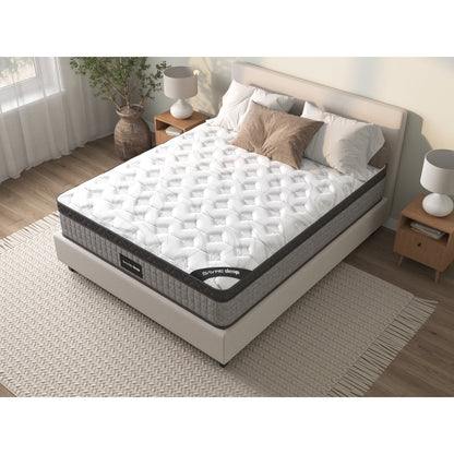 Assembled in USA - 10 Diamond Hybrid Mattress Pocket Coil and Cool Gel Memory Foam