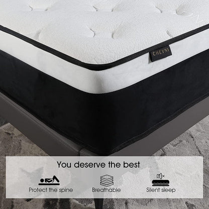 12 Medium Memory Foam Hybrid Mattress in a box