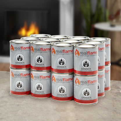 13-oz Gel Fuel (Pack of 24) by Real Flame - 3.5 x 4