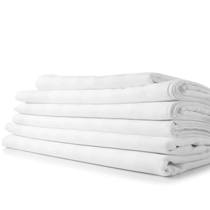 1800 Count Bamboo Feel Dobby Stripe Sheet Set Deep Pockets 4 Piece Set