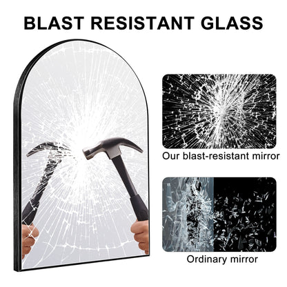 Bathroom Arch Aluminum Wall Mirror Vanity Mirrors