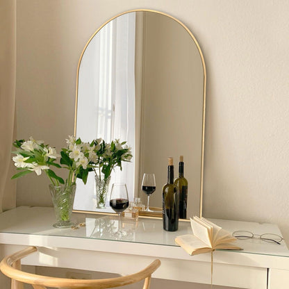 Bathroom Arch Aluminum Wall Mirror Vanity Mirrors