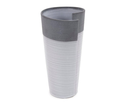 Vase roulé bicolore