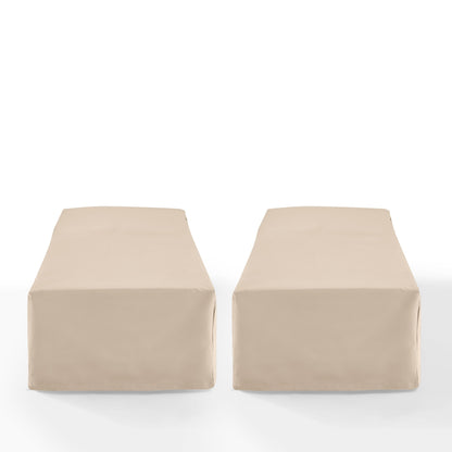 Crosley 2Pc Outdoor Chaise Lounge Furniture Cover Set