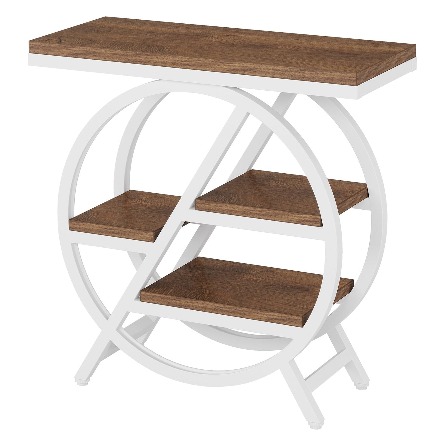 3-Tier End Table Side Table with Storage for Living Room