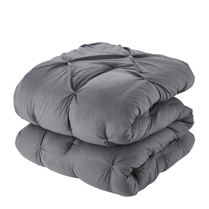 8 Piece Bed In A Bag Pintuck Comforter Sheet Set