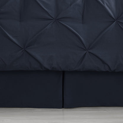 8 Piece Bed In A Bag Pintuck Comforter Sheet Set