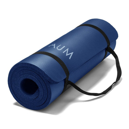AUM High Density HD Foam Tech Yoga Exercise Mat - 72 x 24 x 1/2