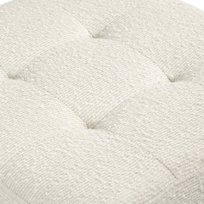 Adeco Bonded Leather Square Tufted Cubic Cube Storage Ottomans
