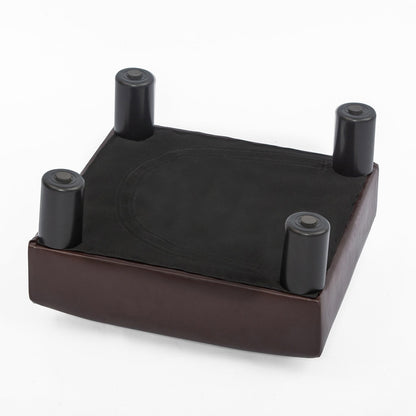 Adeco Small Ottoman Upholstered Footrest Pet Steps Dog Stairs Stool