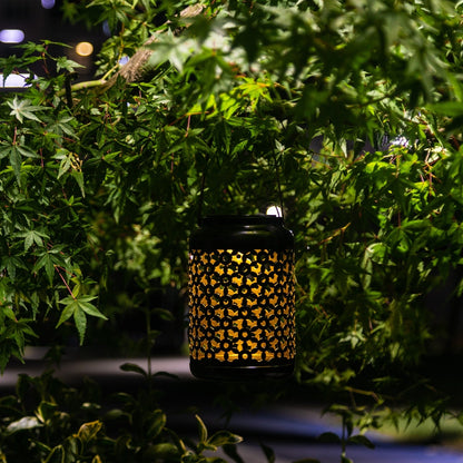 Adeco Solar Outdoor Metal Lanterns with Hanging Handle