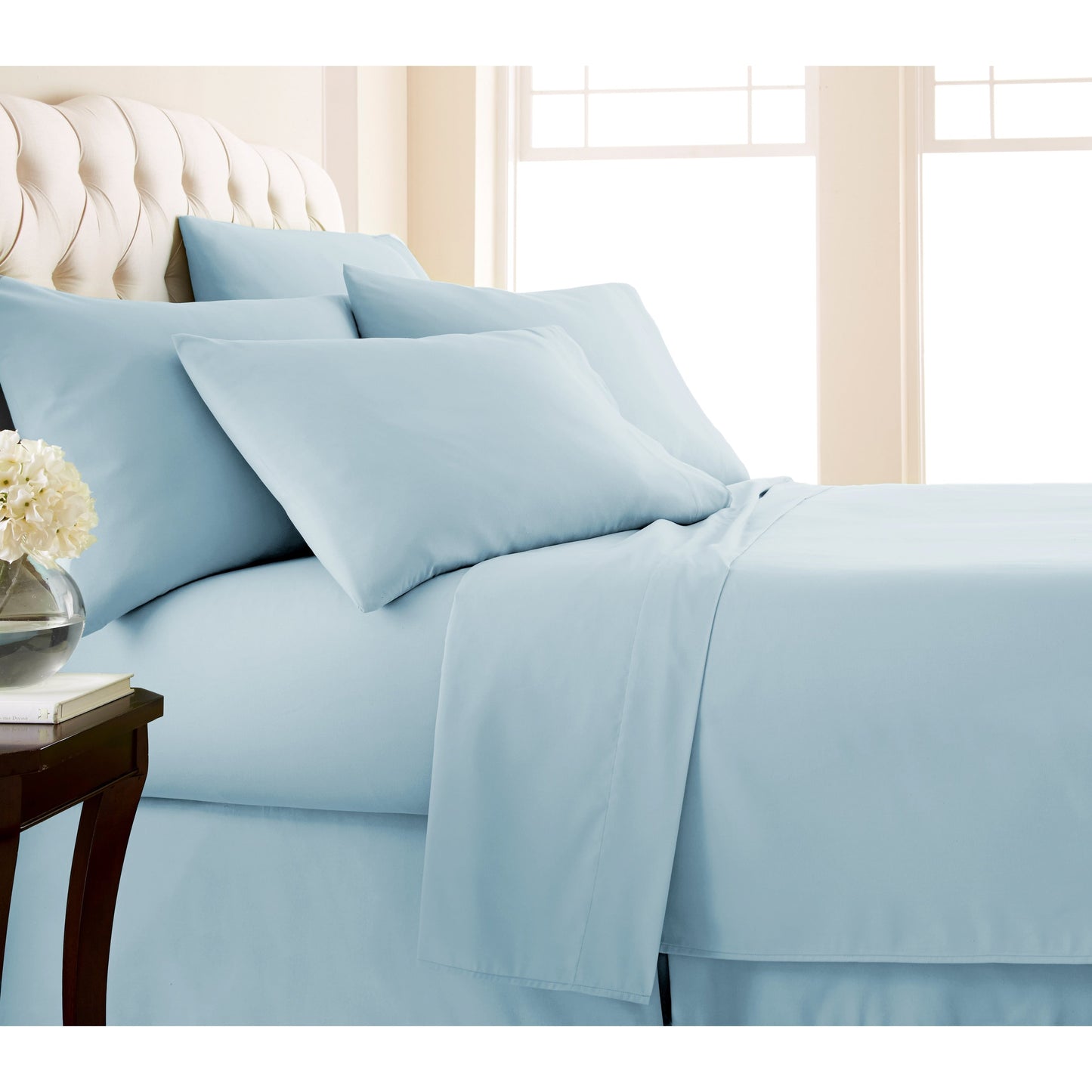 Adjustable Mattress Split King Ultra-Soft 7-piece Bed Sheet Set