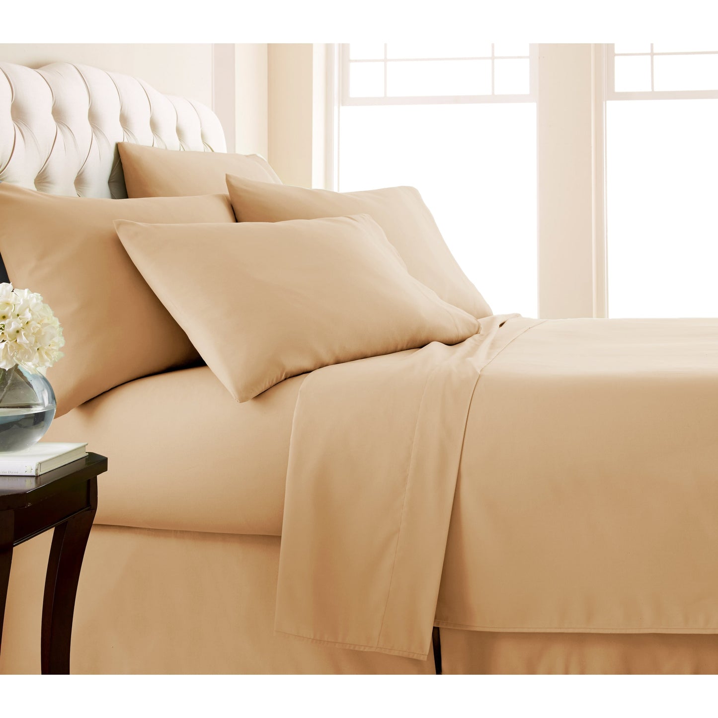 Adjustable Mattress Split King Ultra-Soft 7-piece Bed Sheet Set