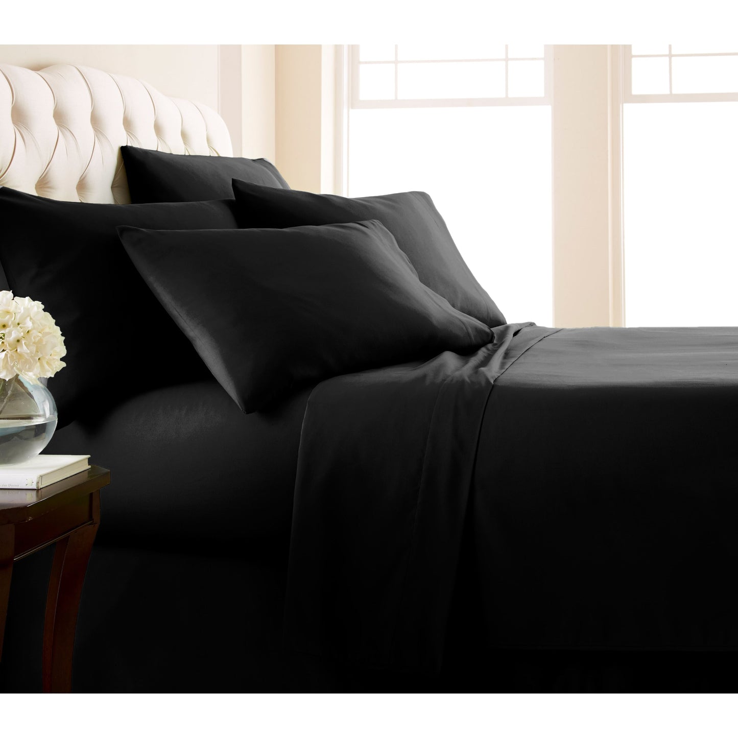 Adjustable Mattress Split King Ultra-Soft 7-piece Bed Sheet Set