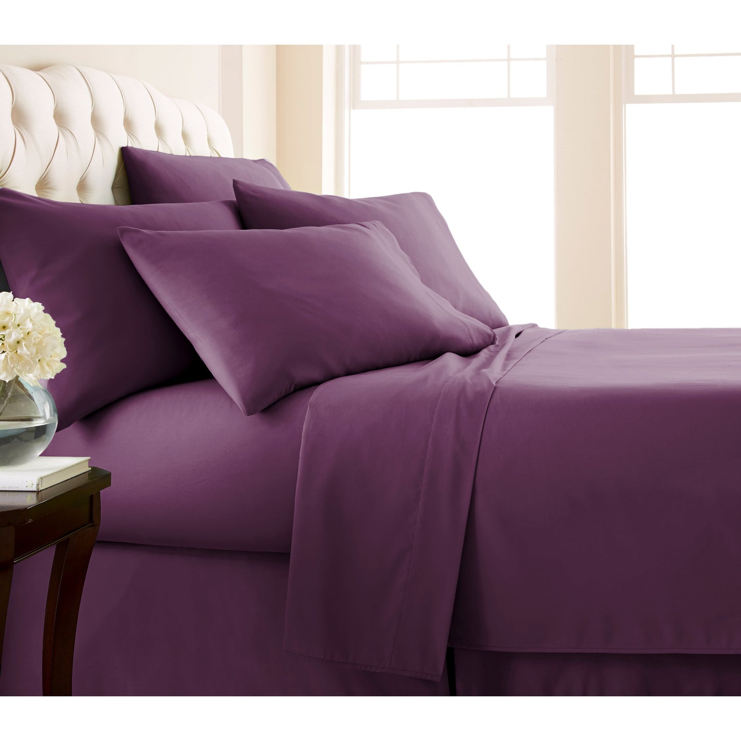 Adjustable Mattress Split King Ultra-Soft 7-piece Bed Sheet Set
