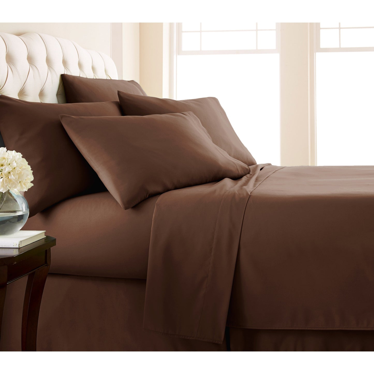 Adjustable Mattress Split King Ultra-Soft 7-piece Bed Sheet Set