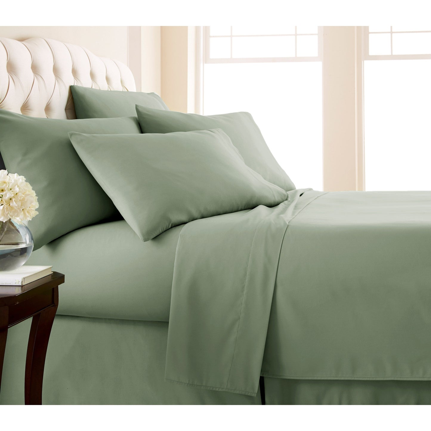 Adjustable Mattress Split King Ultra-Soft 7-piece Bed Sheet Set