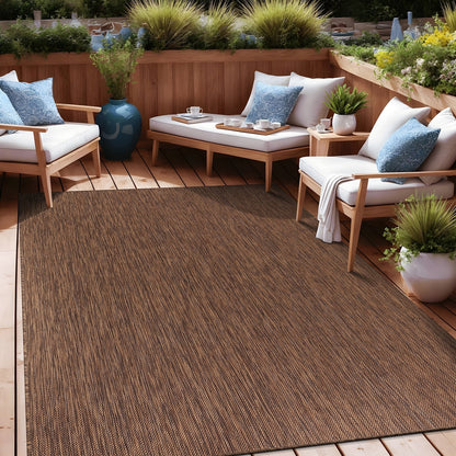 Aloha Washable Solid Indoor Outdoor Area Rug Patio Deck Living Room