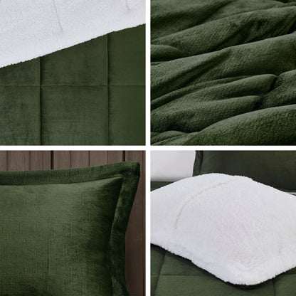 Woolrich Alton Plush to Sherpa Down Alternative Comforter Set