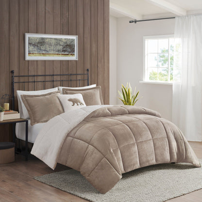 Woolrich Alton Plush to Sherpa Down Alternative Comforter Set