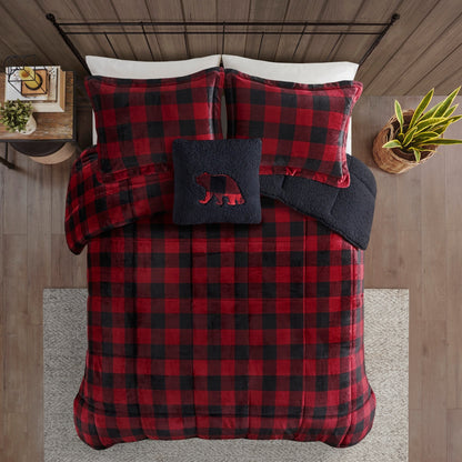 Woolrich Alton Plush to Sherpa Down Alternative Comforter Set