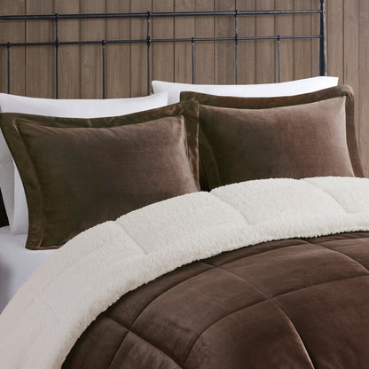 Woolrich Alton Plush to Sherpa Down Alternative Comforter Set