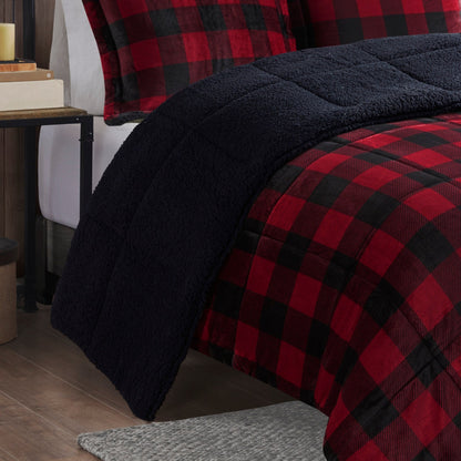 Woolrich Alton Plush to Sherpa Down Alternative Comforter Set