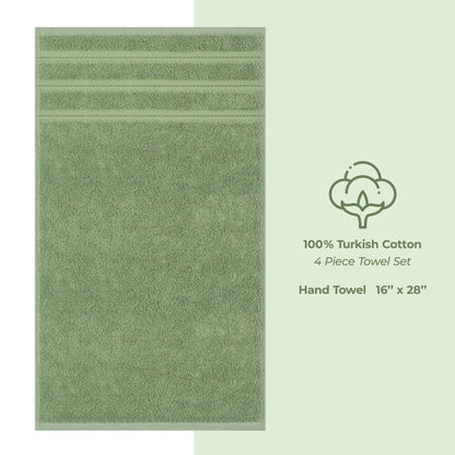 American Soft Linen 4-Piece Turkish Hand Towel Set