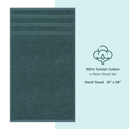 American Soft Linen 4-Piece Turkish Hand Towel Set