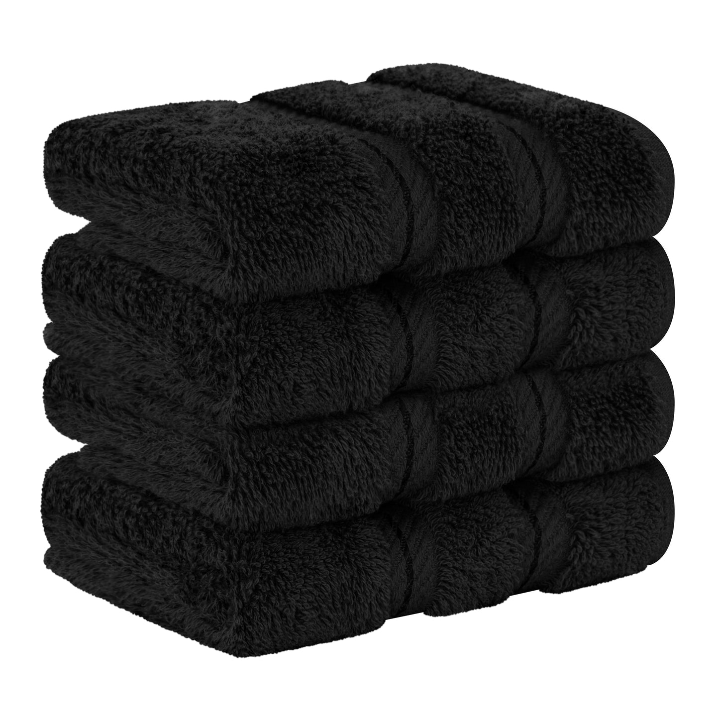 American Soft Linen Premium 100% Cotton 4-Piece Washcloth Set