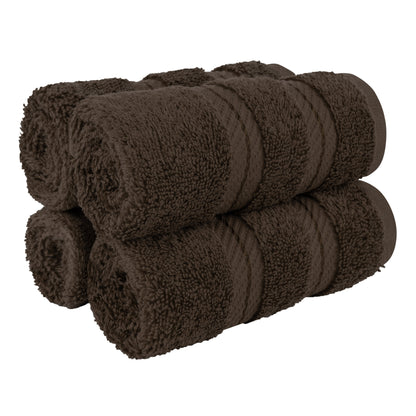 American Soft Linen Premium 100% Cotton 4-Piece Washcloth Set