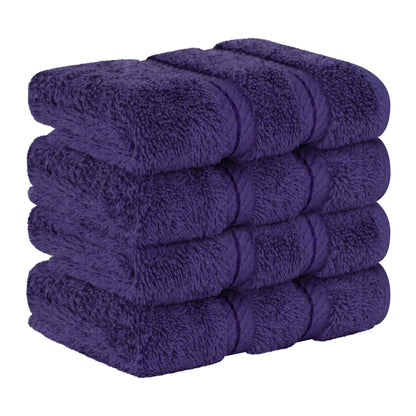 American Soft Linen Premium 100% Cotton 4-Piece Washcloth Set